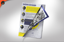 Modern Passport Funeral Program Photoshop Template Product Image 7