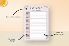 Password Tracker Printable | A4 Password | A5 Password | US Product Image 3