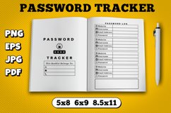 Amazon kdp password log interior for kindle publisher Product Image 1