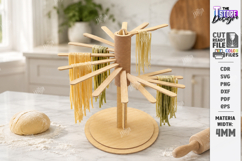 Wooden Pasta Drying Rack Laser Cut | Kitchen Tool | Cooking Product Image 1