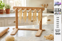 Wooden Pasta Drying Rack Laser Cut Bundle | Kitchen Tool SVG Product Image 11