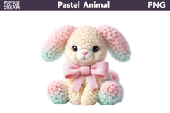 Pastel Baby Bunny Clipart | Nursery Sublimation Design Product Image 1