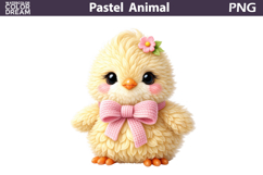 Pastel Baby Chick Clipart | Girl Nursery Sublimation Product Image 1