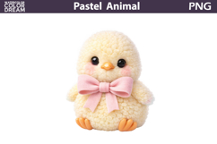 Pastel Baby Chick Clipart | Spring Nursery Sublimation Product Image 1