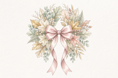 Pastel Autumn Wreath PNG Product Image 1