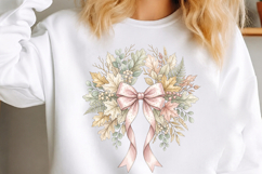 Pastel Autumn Wreath PNG Product Image 3