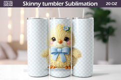 Pastel Baby Chick Tumbler Wrap | Cute Chicken Tumbler Product Image 1