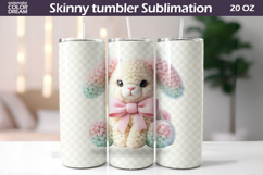 Pastel Baby Bunny Tumbler Wrap | Cute Rabbit Tumbler Product Image 1