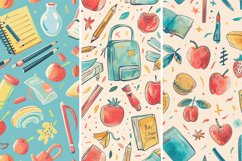 Pastel Back to School Digital Paper Bundle Product Image 2