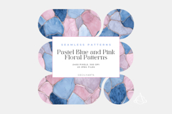 Pastel Blue and Pink Floral Patterns Product Image 3