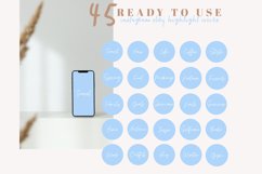 pastel blue instagram highlight covers