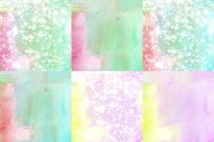 Pastel Canvas Watercolor Digital Papers Glitter Background Product Image 4