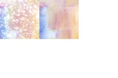 Pastel Canvas Watercolor Digital Papers Glitter Background Product Image 5