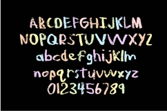 Rainbow Chalk Pastel Color Font Product Image 4