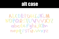 Rainbow Chalk Pastel Color Font Product Image 2