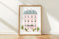 Pastel Chateau Watercolor Clipart Product Image 3