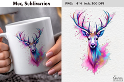 Pastel Cozy Christmas Reindeer|Merry Christmas Mug Product Image 1