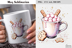 Pastel Cozy Christmas Hot Cocoa|Cute Merry Christmas Mug Product Image 1