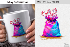 Pastel Cozy Christmas Santa Sack|Merry Christmas Mug Sublima Product Image 1
