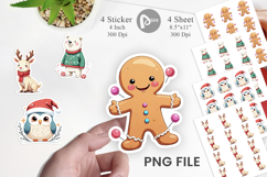 Pastel Christmas Character Sticker Product Image 1