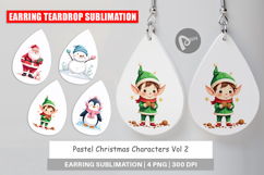 Earring Pastel Christmas Characters Product Image 1