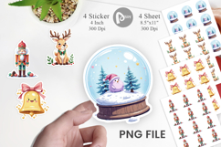 Pastel Christmas Character Sticker Product Image 1