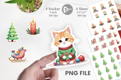 Pastel Christmas Character Sticker Product Image 1