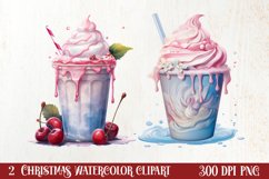 Pastel Christmas Coffee Cup Sublimation, Christmas Clipart Product Image 1
