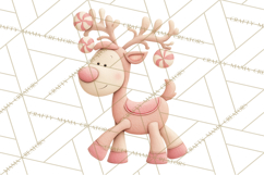 Retro Pastel Santa Claus and Friends Christmas Clipart PNG Product Image 2