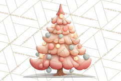 Retro Pastel Santa Claus and Friends Christmas Clipart PNG Product Image 2