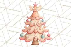 Retro Pastel Santa Claus and Friends Christmas Clipart PNG Product Image 4