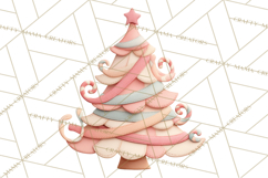 Retro Pastel Santa Claus and Friends Christmas Clipart PNG Product Image 4