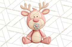 Retro Pastel Santa Claus and Friends Christmas Clipart PNG Product Image 2