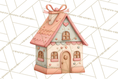 Retro Pastel Santa Claus and Friends Christmas Clipart PNG Product Image 5