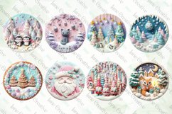 Pastel Christmas Ornament Sublimation Bundle Product Image 3