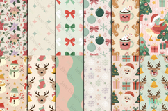 Pastel Christmas Seamless Pattern Bundle Product Image 3