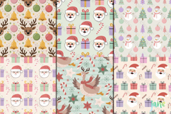 Pastel Christmas Seamless Pattern Bundle Product Image 4