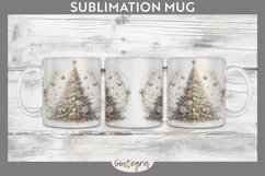 Pastel Christmas Tree v3 Mug Wrap Sublimation Product Image 1