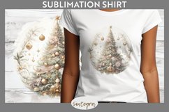 Pastel Christmas Tree v3 T-shirt Sublimation Product Image 1
