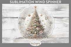 Pastel Christmas Tree v3 Wind Spinner Sublimation Product Image 1