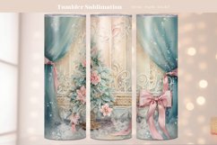 Pastel Christmas Tumbler Png  Winter Tumbler Sublimation