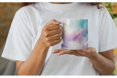 Watercolor Texture Pastel Clouds Mug sublimation design Product Image 2