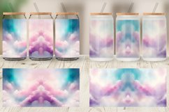 Glass Can Wraps Watercolor Texture Pastel Clouds Product Image 3