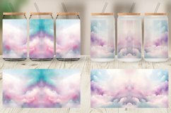 Glass Can Wraps Watercolor Texture Pastel Clouds Product Image 4