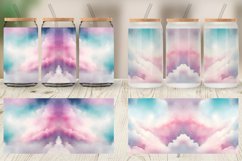 Glass Can Wraps Watercolor Texture Pastel Clouds Product Image 5