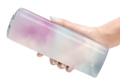 Watercolor Texture Pastel Clouds Tumbler Sublimation Wrap Product Image 2