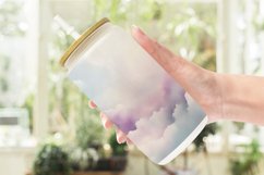 Glass Can Wraps Watercolor Texture Pastel Clouds Product Image 6