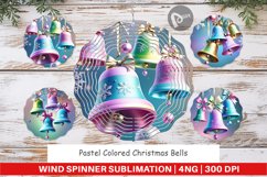 Wind Spinner Pastel Christmas Bells Product Image 1