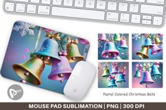 Mouse Pad Pastel Christmas Bells Product Image 1