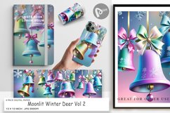 Digital Paper Pastel Christmas Bells Product Image 1